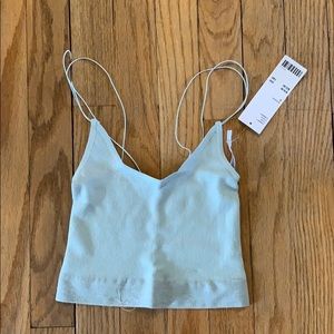Mint spaghetti strap tank